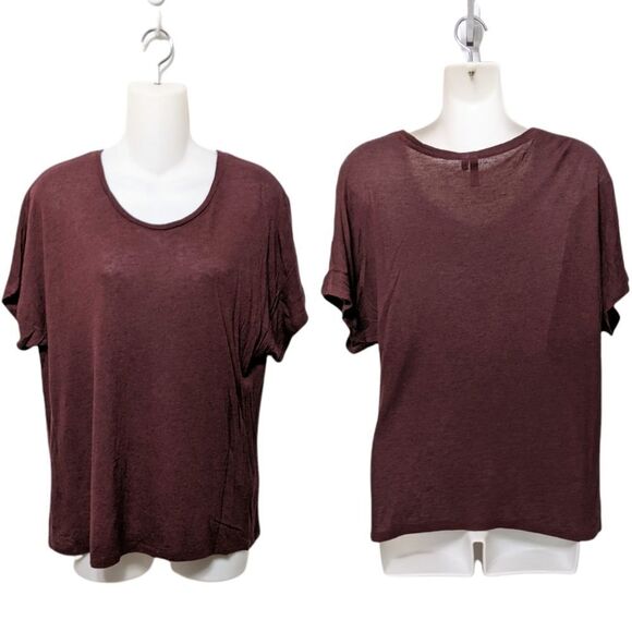 & OTHER STORIES Wool Blend Scoop Neck Short Sleeve Top 6 - Picture 7 of 7